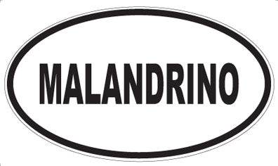 MALANDRINO - Oval Magnet