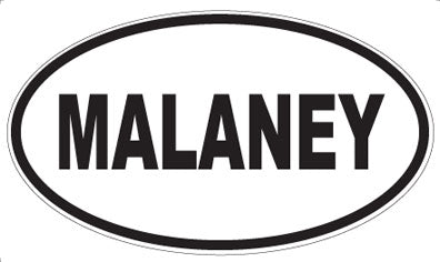 MALANEY - Oval Sticker