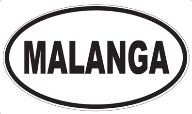 MALANGA - Oval Sticker