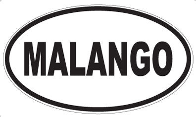 MALANGO - Oval Sticker