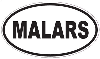 MALARS - Oval Sticker