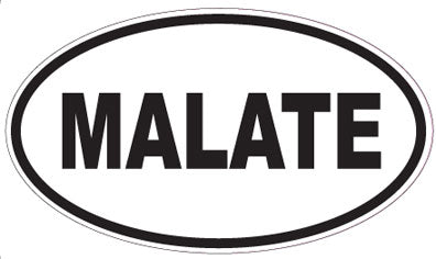 MALATE - Oval Sticker