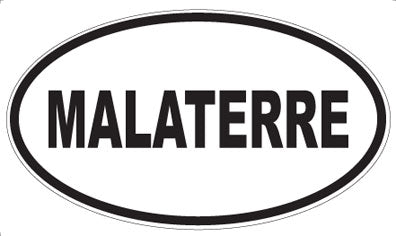 MALATERRE - Oval Sticker