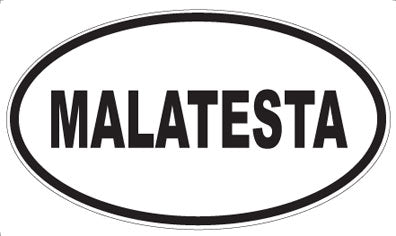 MALATESTA - Oval Magnet