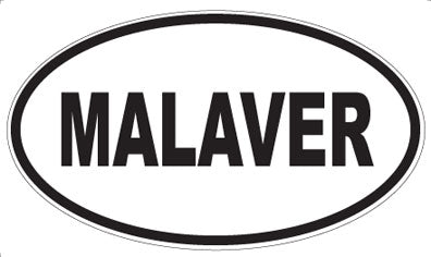 MALAVER - Oval Sticker