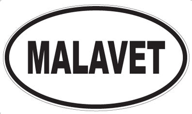 MALAVET - Oval Magnet