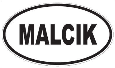 MALCIK - Oval Sticker