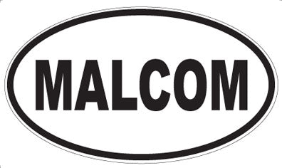 MALCOM - Oval Sticker