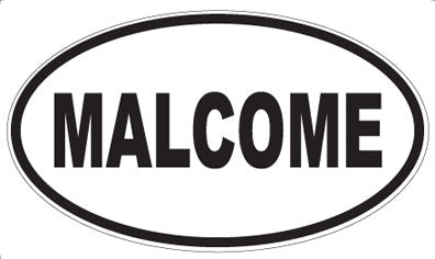MALCOME - Oval Sticker