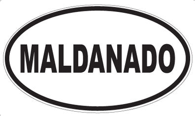 MALDANADO - Oval Magnet