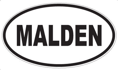 MALDEN - Oval Sticker