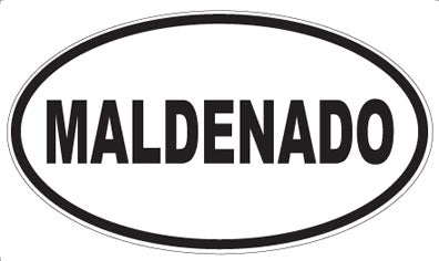 MALDENADO - Oval Sticker