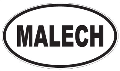 MALECH - Oval Sticker
