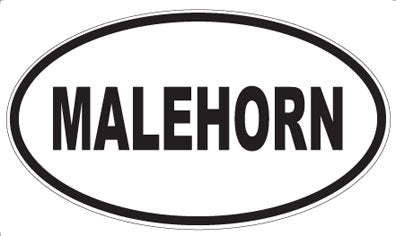 MALEHORN - Oval Magnet