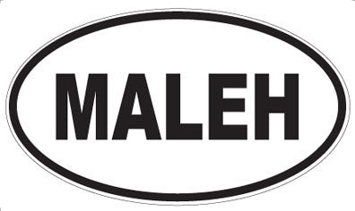 MALEH - Oval Magnet