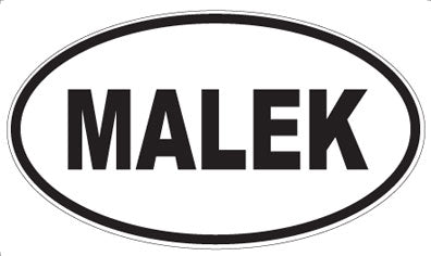 MALEK - Oval Sticker