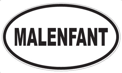 MALENFANT - Oval Magnet