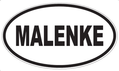 MALENKE - Oval Sticker