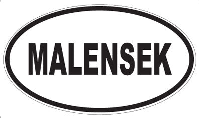 MALENSEK - Oval Magnet