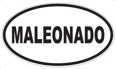 MALEONADO - Oval Sticker