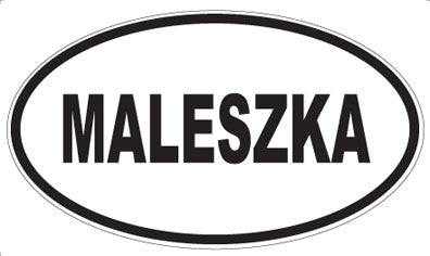 MALESZKA - Oval Magnet