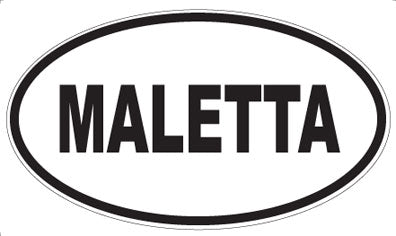 MALETTA - Oval Magnet