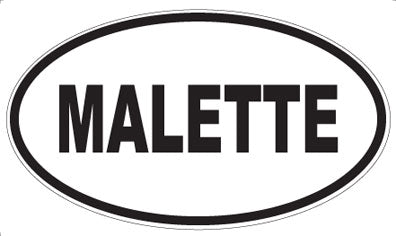MALETTE - Oval Magnet