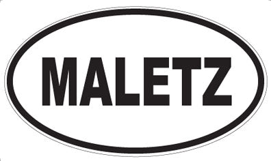MALETZ - Oval Sticker