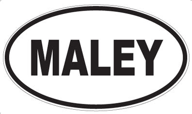 MALEY - Oval Magnet