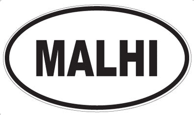 MALHI - Oval Magnet