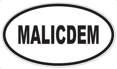 MALICDEM - Oval Magnet