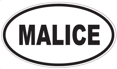 MALICE - Oval Sticker