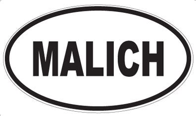 MALICH - Oval Sticker