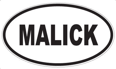 MALICK - Oval Magnet