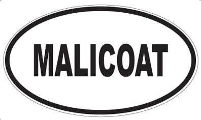 MALICOAT - Oval Sticker