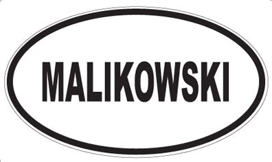 MALIKOWSKI - Oval Sticker