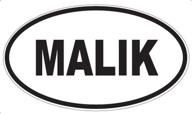 MALIK - Oval Magnet
