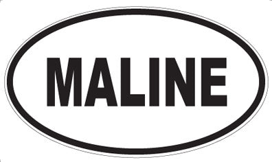 MALINE - Oval Sticker