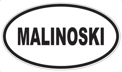 MALINOSKI - Oval Sticker