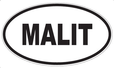 MALIT - Oval Sticker
