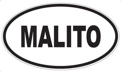 MALITO - Oval Magnet