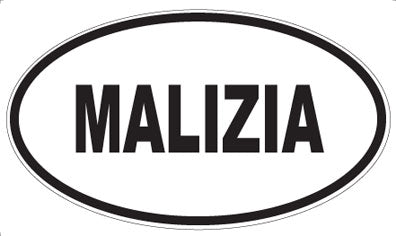 MALIZIA - Oval Sticker