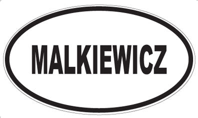 MALKIEWICZ - Oval Sticker