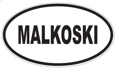 MALKOSKI - Oval Magnet
