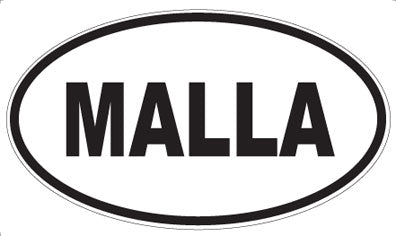 MALLA - Oval Sticker