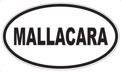 MALLACARA - Oval Sticker