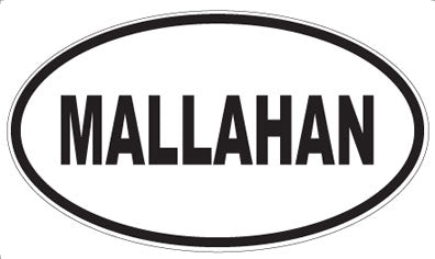 MALLAHAN - Oval Magnet