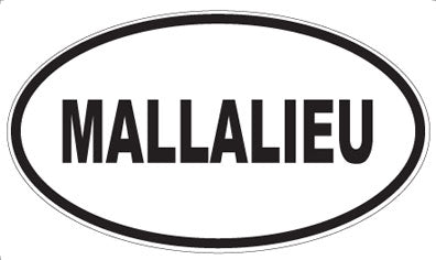 MALLALIEU - Oval Sticker