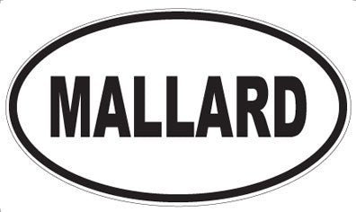 MALLARD - Oval Sticker