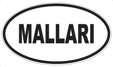 MALLARI - Oval Magnet
